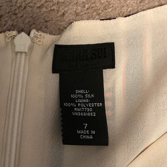 🎊HP🎊 Anna Sui 100% silk dress striped - Picture 4 of 4